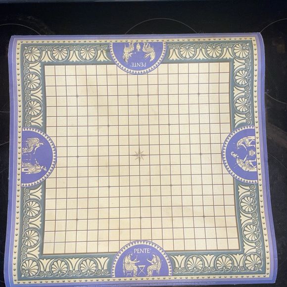Vintage Pente Game Deluxe Edition Padded Roll Travel Tube Hasbro 2004 Mat only - Picture 1 of 11
